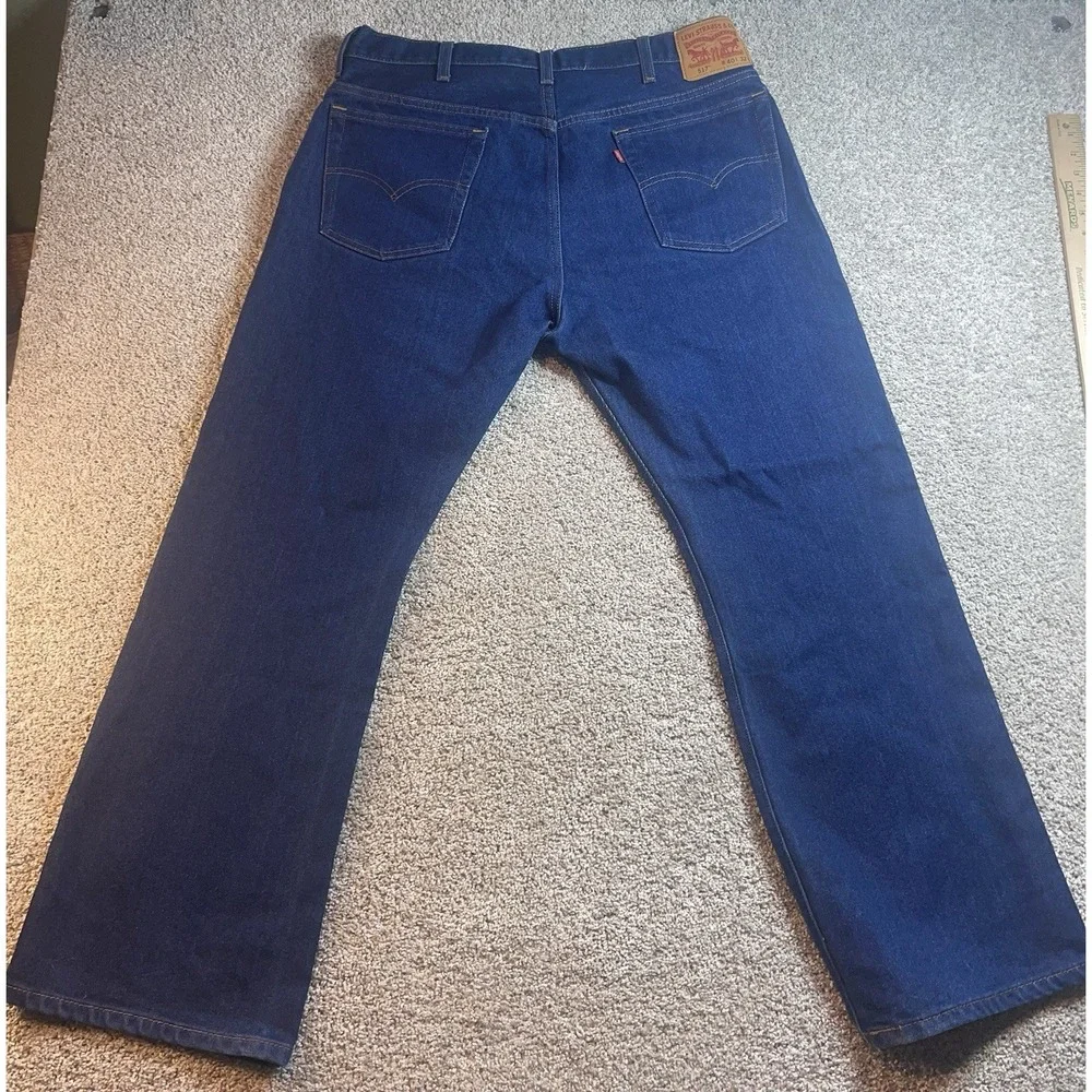 Levi's 517 Bootcut Mens Jeans 40x32 Blue Denim